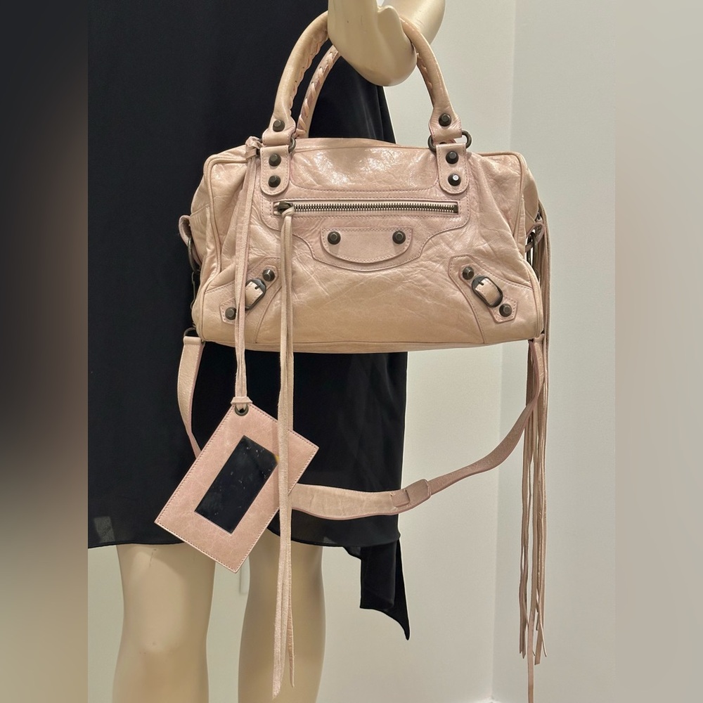 Balenciaga Twiggy City Bag β Nude/Blush - Picture 2 of 9